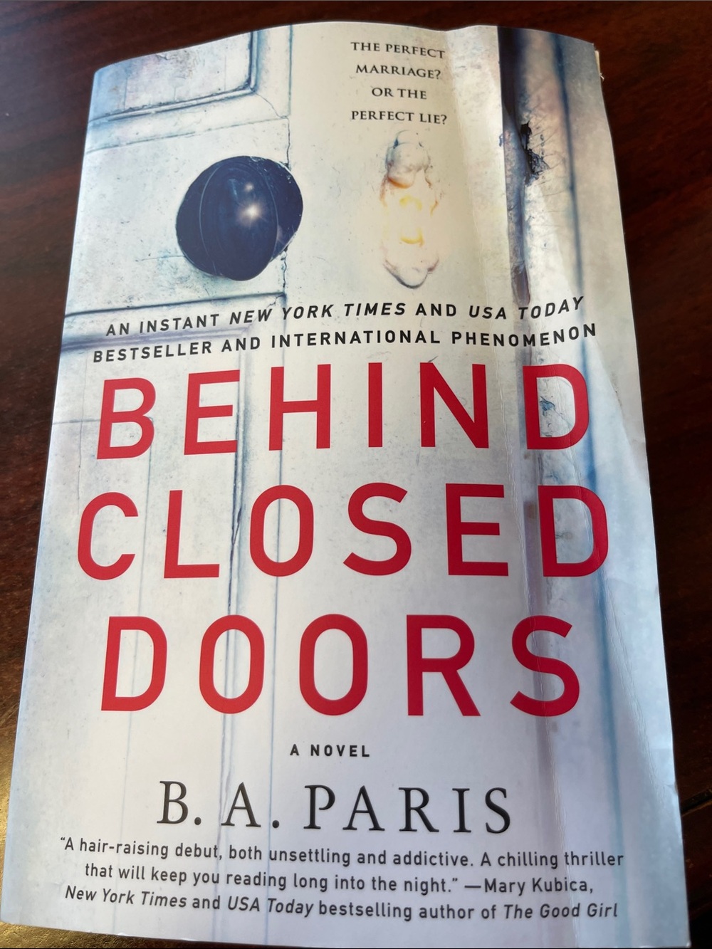 Thriller Behind Closed Doors by B.A. Paris